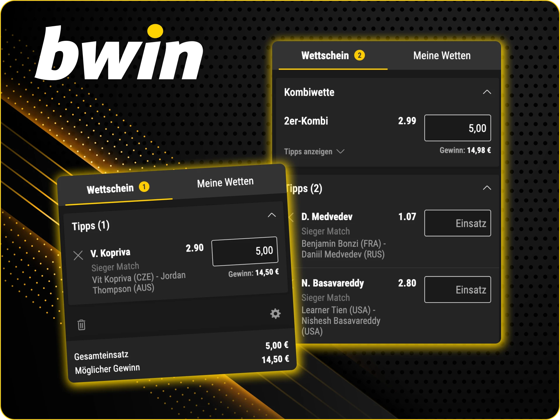 Welche Wettarten stehen Spielern im Bwin Online Casino zur Verfügung.
