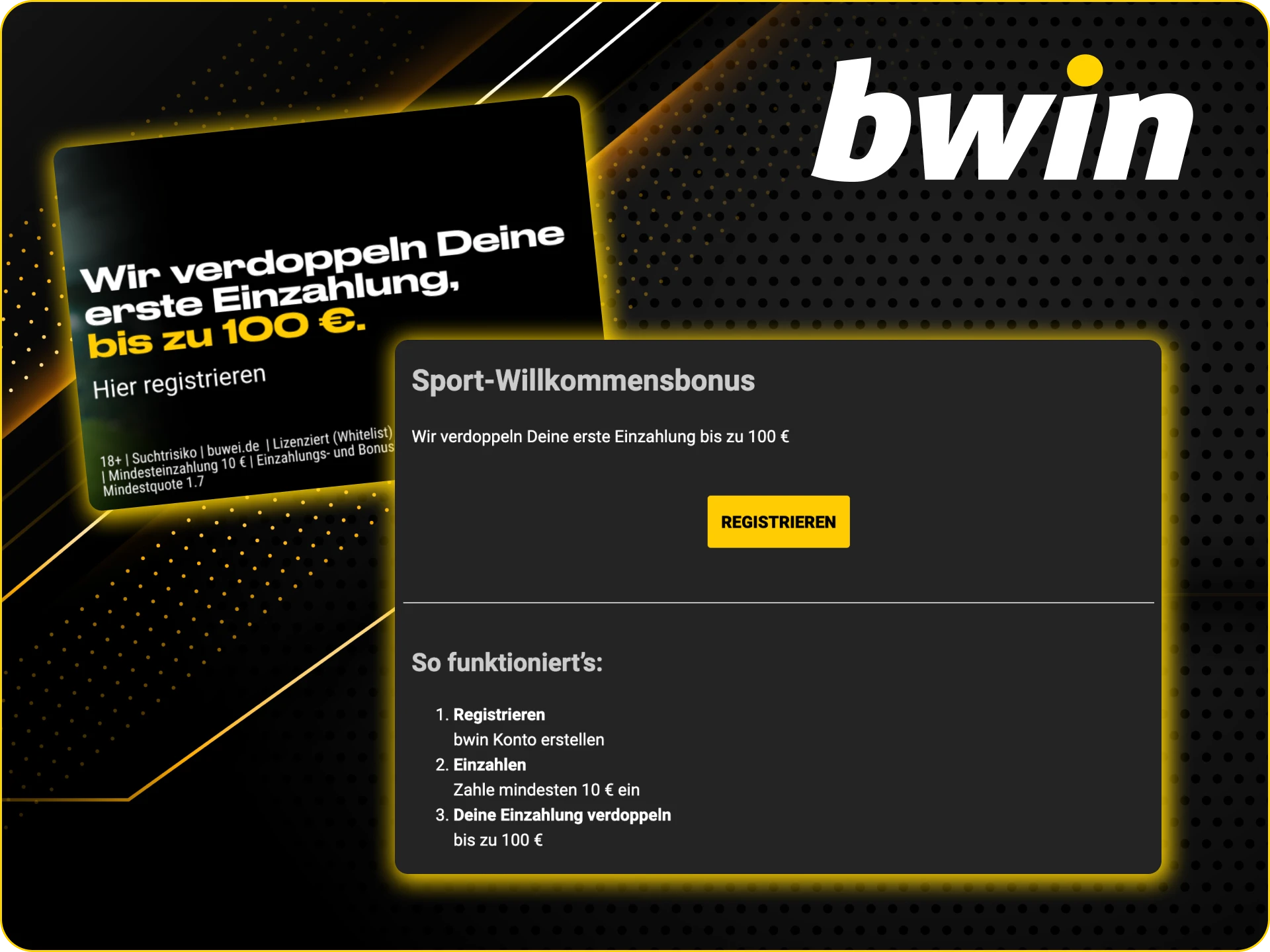 So nutzen Sie das Sport-Willkommensangebot auf der Bwin Online-Casino-Website.