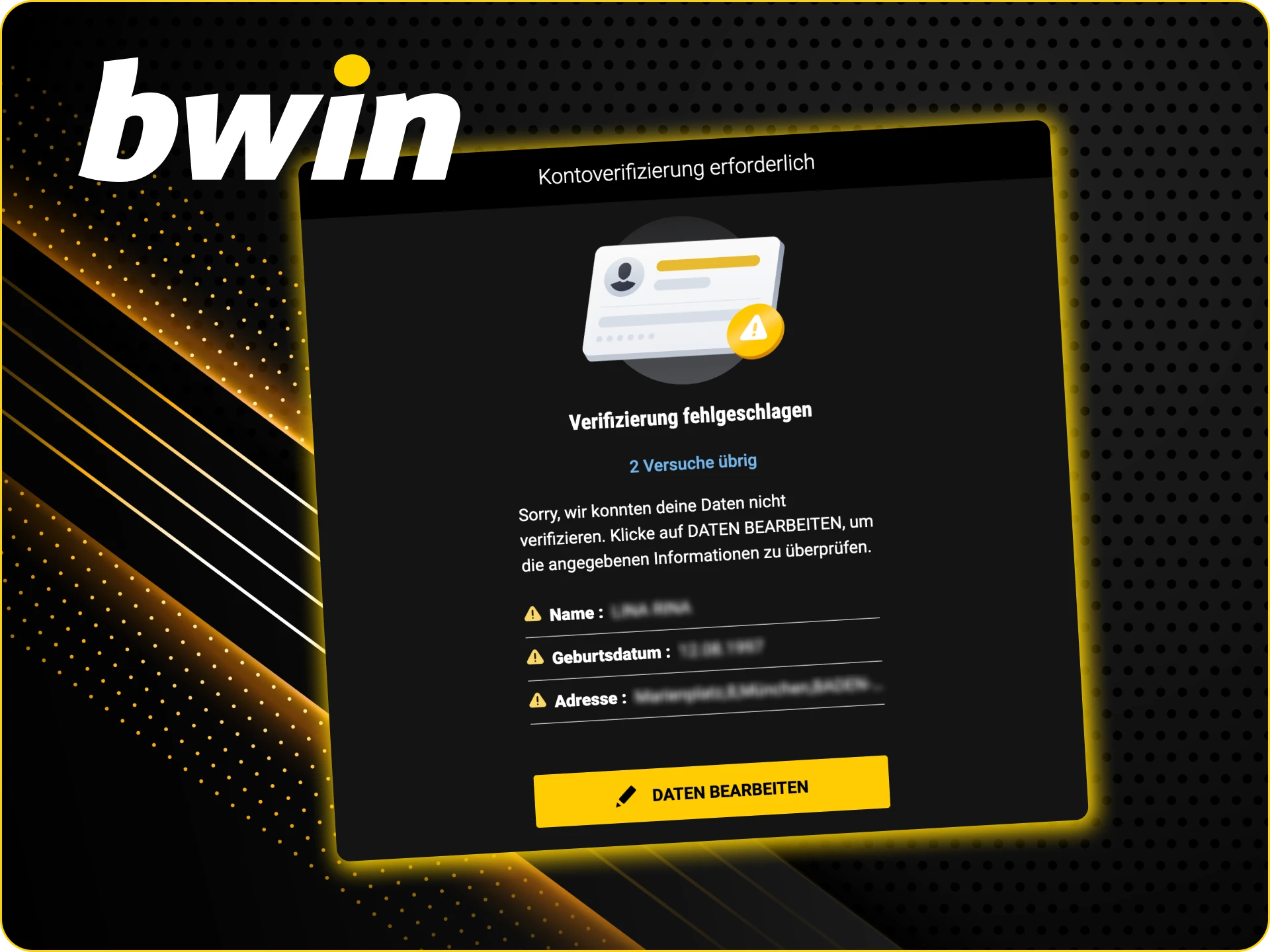 Wie kann ich die Verifizierung im Bwin Online Casino bestehen.